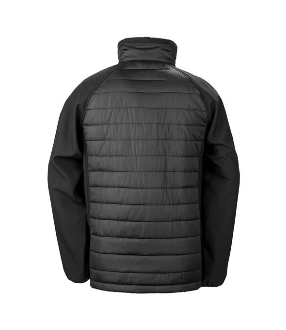 Result Genuine Recycled Black Compass Padded Jacket